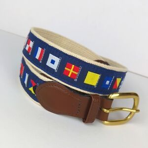 Men's Nautical Flag Belt Size 32
